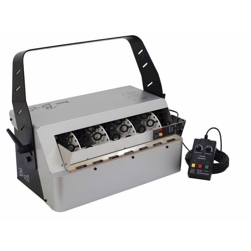 4 Dobbelt Sæbeboblemaskine Med Timer Remote.   B 200 fra Antari