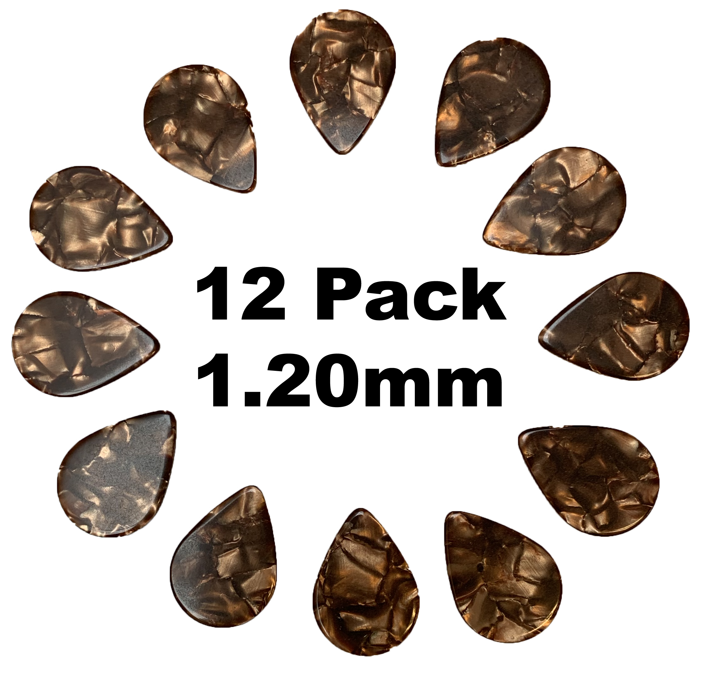 Plektre Celluloid Tear Drop 1.20 Mm   12 Pack fra Supreme