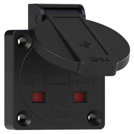 Uk Chassis Connector With Cover     Ip54 fra Pce