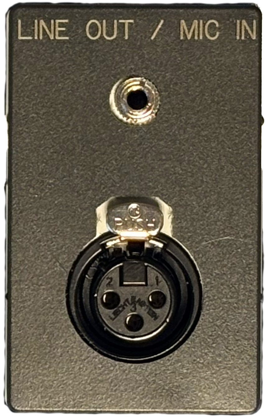 Fuga Vægudtag 11f   Hun 3pol R Og Minijack 3,5mm Antracit fra Antronic