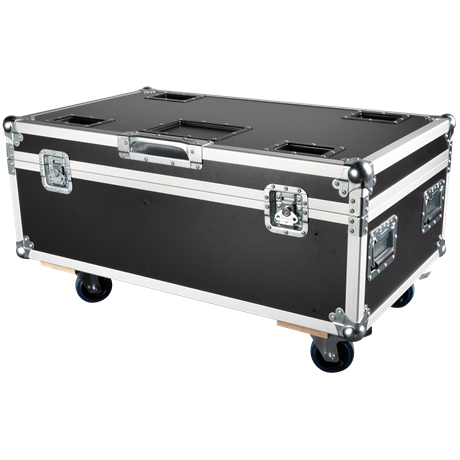 Case For 4x Titan Strobe 1000 Fx   Titan Matrix Fx Penn Elcom Locks & Handle   Swivel Wheels With Brake fra Showtec