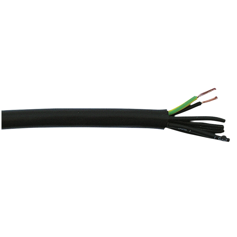 240 V Strømkabel, Sort Pris Per Meter, 7x 1.5 Mm² (p715) fra Dap