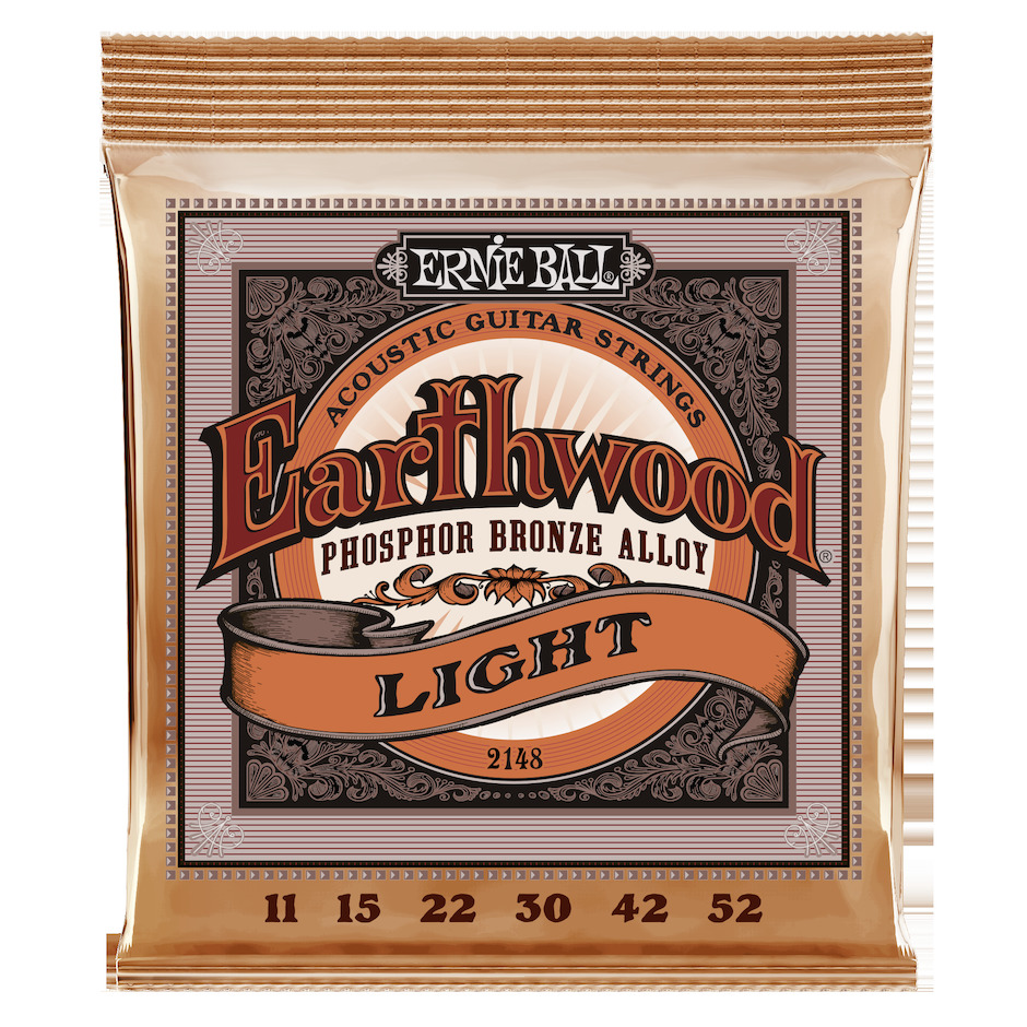 2148 Light Phosphor Bronze Acoustic Western Strenge 011 052 fra Ernie Ball