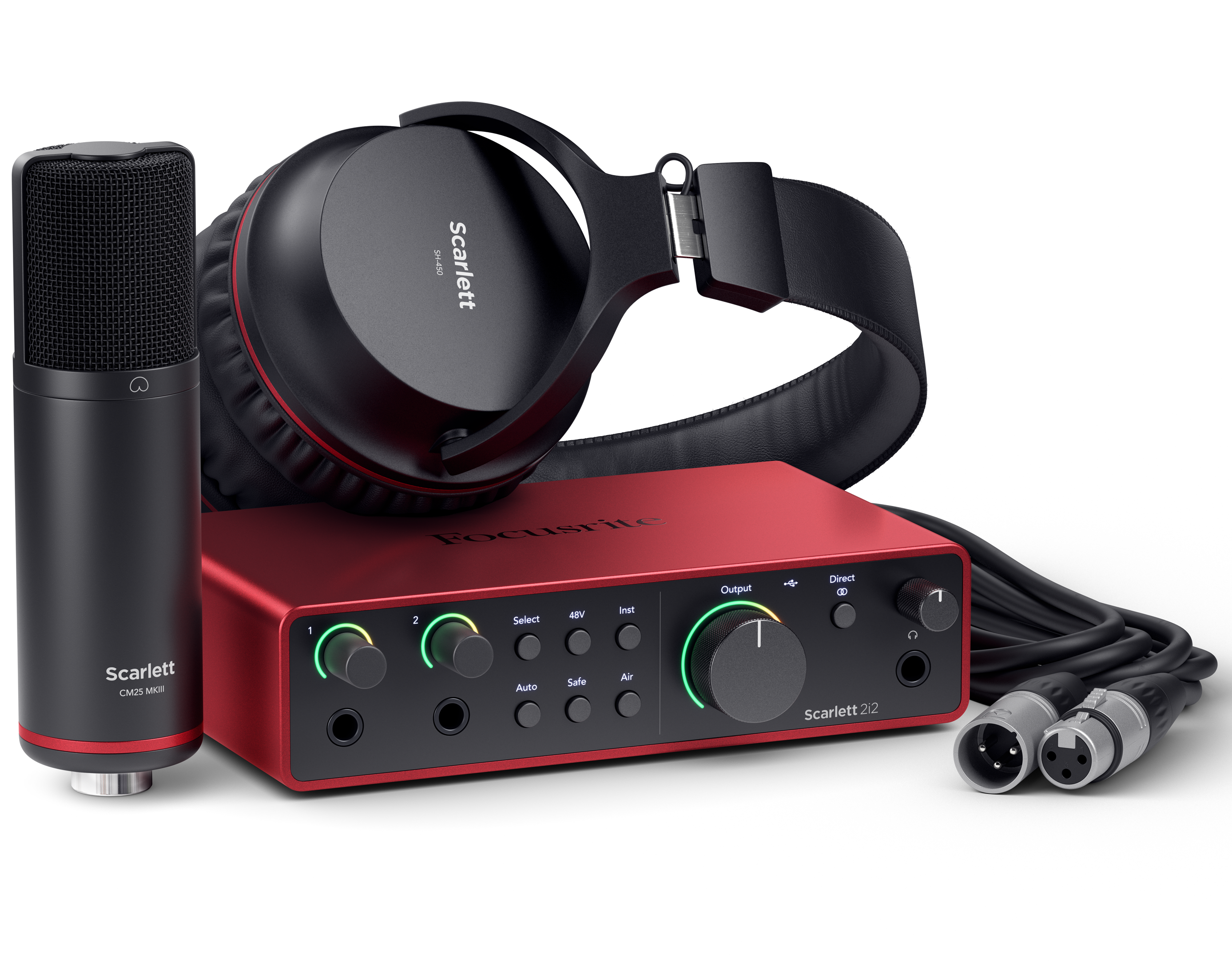 Scarlett 2i2 Studio 4th Gen Lydkort Bundle fra Focusrite