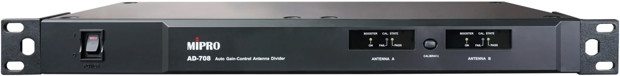 Ad 708 Antenne Splitter 4 Kanals 19" 1unit fra Mipro