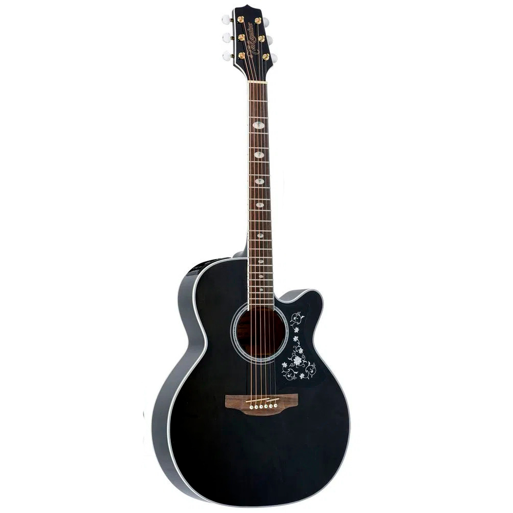 Gn75ce Tbk Western Guitar Med Pickup Og Cutaway   Transparent Black fra Takamine