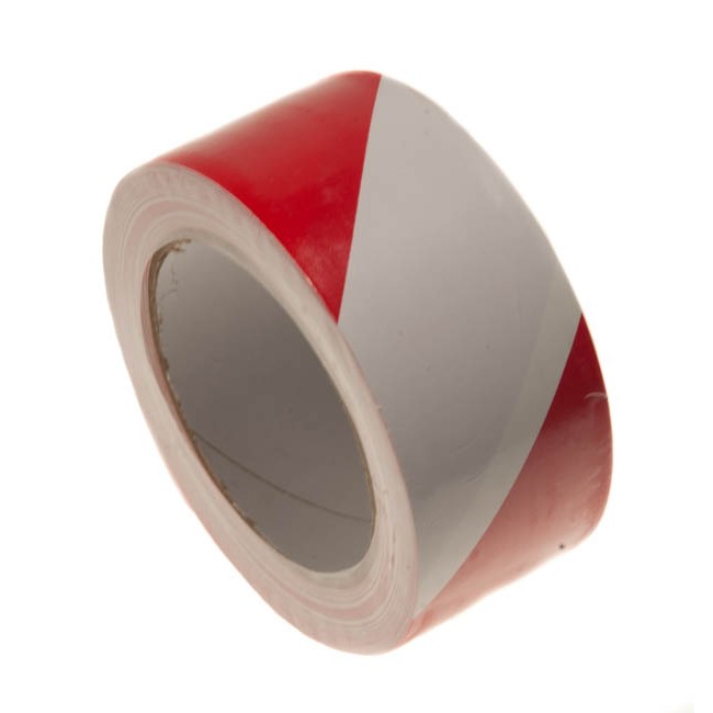 Advarselstape   50 Mm X 33 M   Rød Hvid fra Music2you