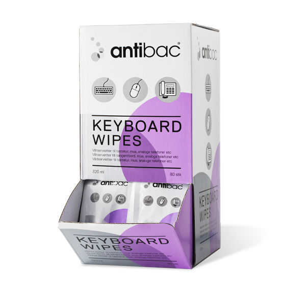 Antibac Keyboard Wipes fra Plum