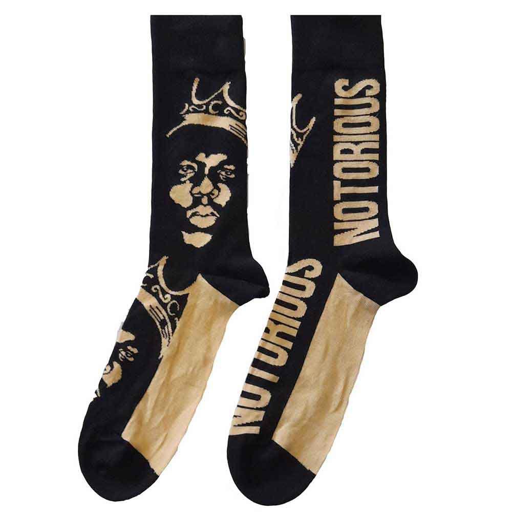 Biggie Smalls Unisex Ankle Socks: Gold Crown (size 40 45)