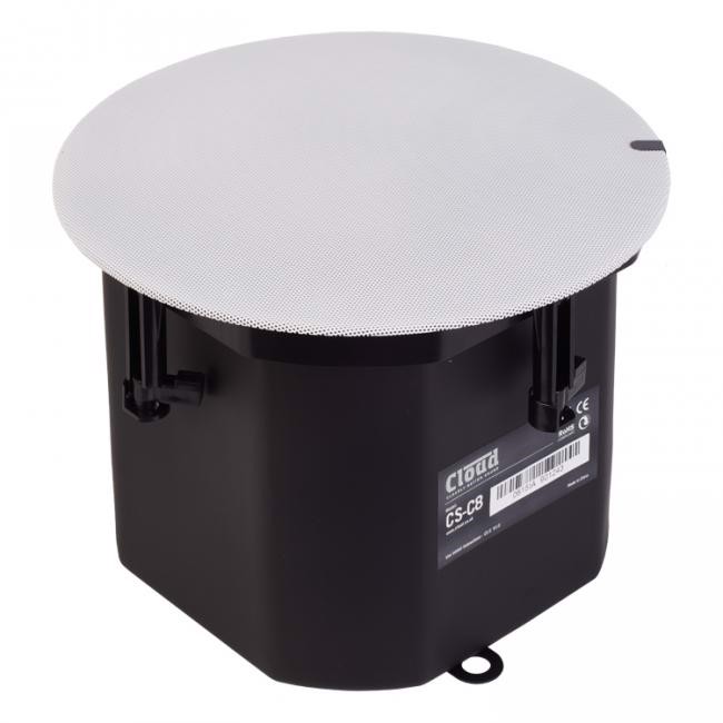 Indbygningshøjttaler Coaxial 8" 2 Vejs, Sort fra Cloud
