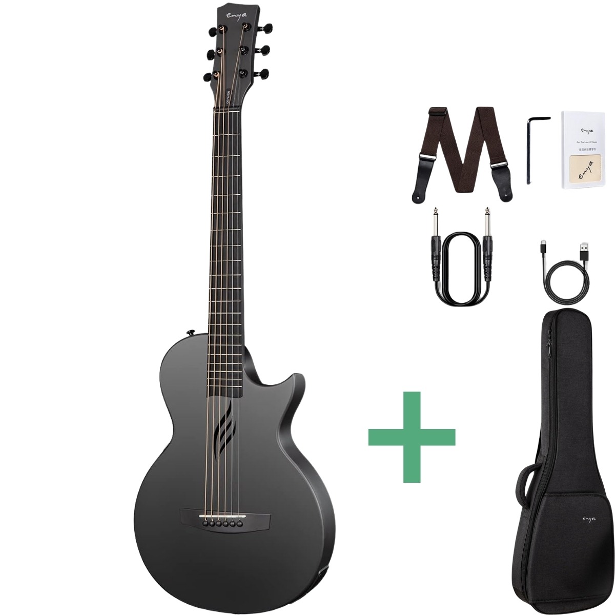 Nova Go Sp1 Western Guitar Black fra Enya