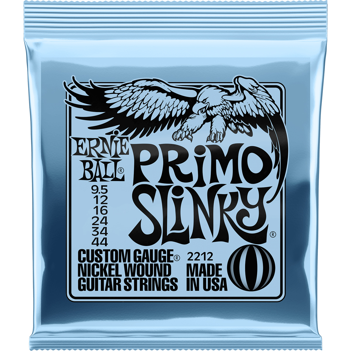 2212 Primo Slinky El Guitar Strenge, 0095 044 fra Ernie Ball