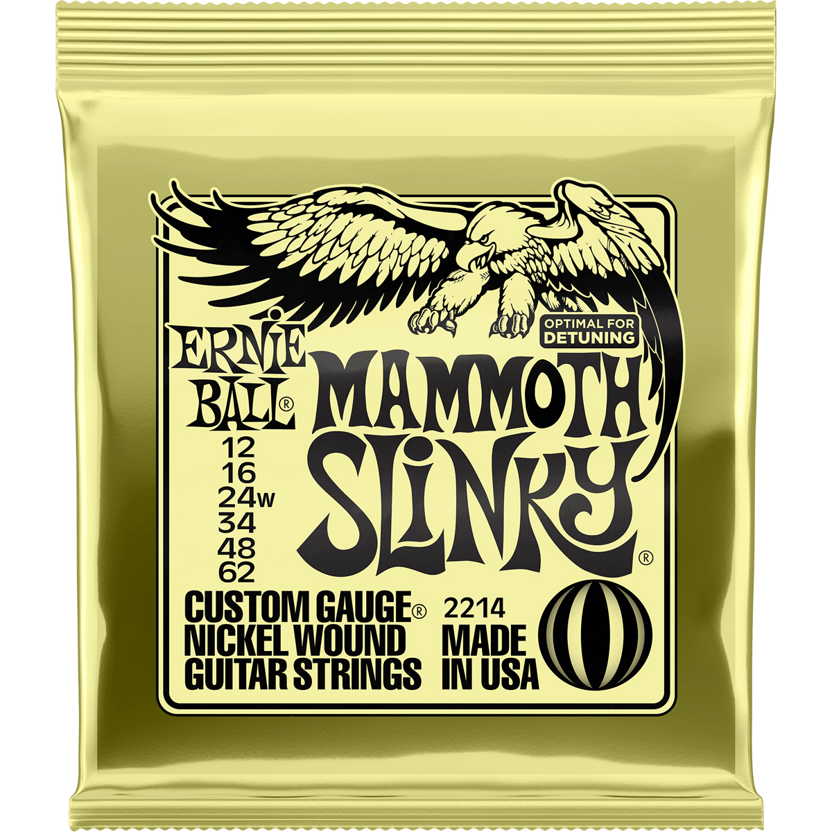 2214 Mammoth El Guitar Strenge, 012 062 fra Ernie Ball