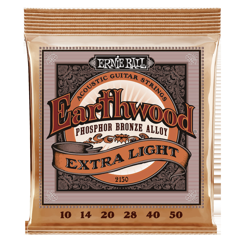 2150 Extra Light Phosphor Bronze Acoustic Western Strenge 010 050 fra Ernie Ball