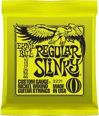 2221 Regular Slinky El Guitar Strenge 010 046 fra Ernie Ball