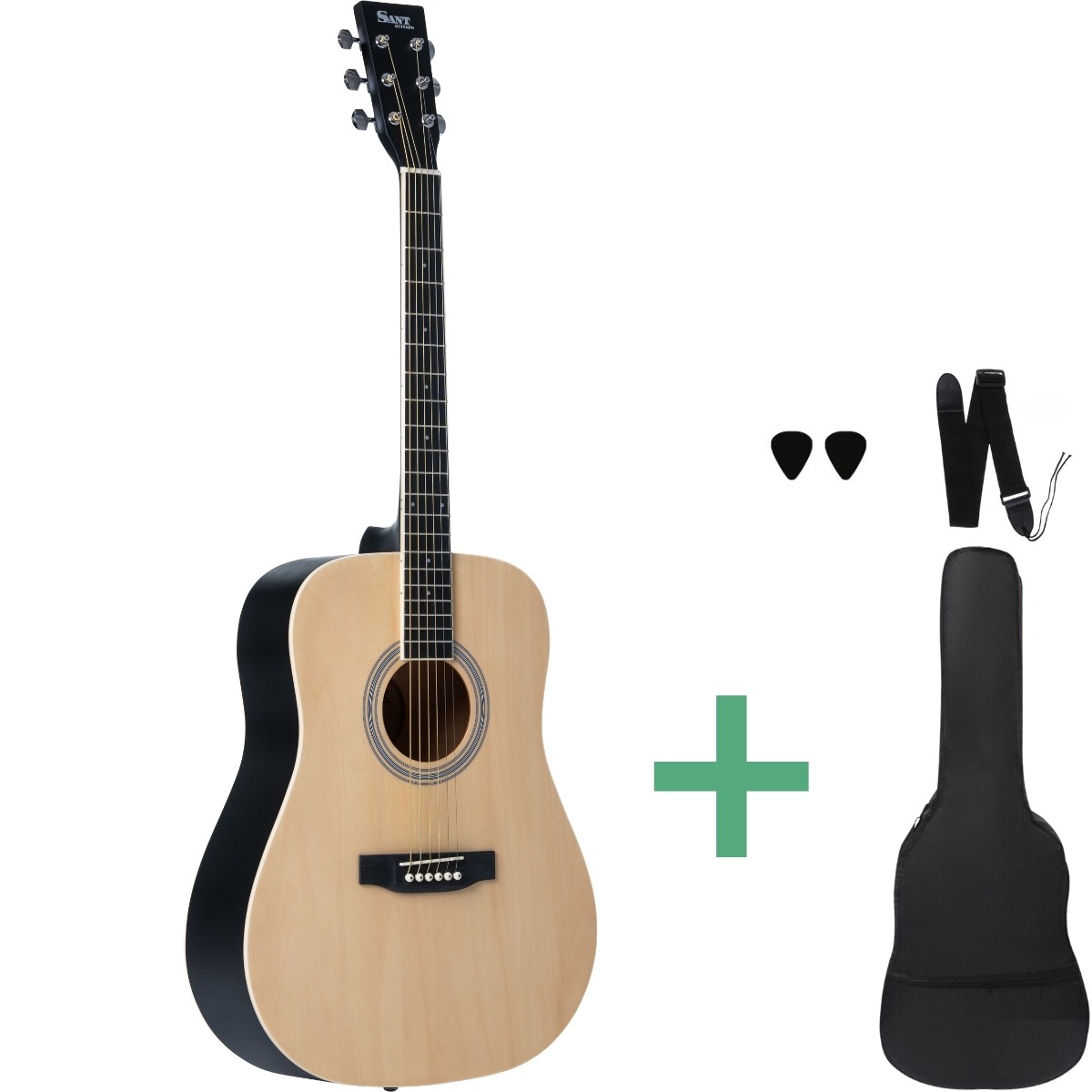 Ac 84 Sna Westerngitarren Satin Nature fra Sant Guitars