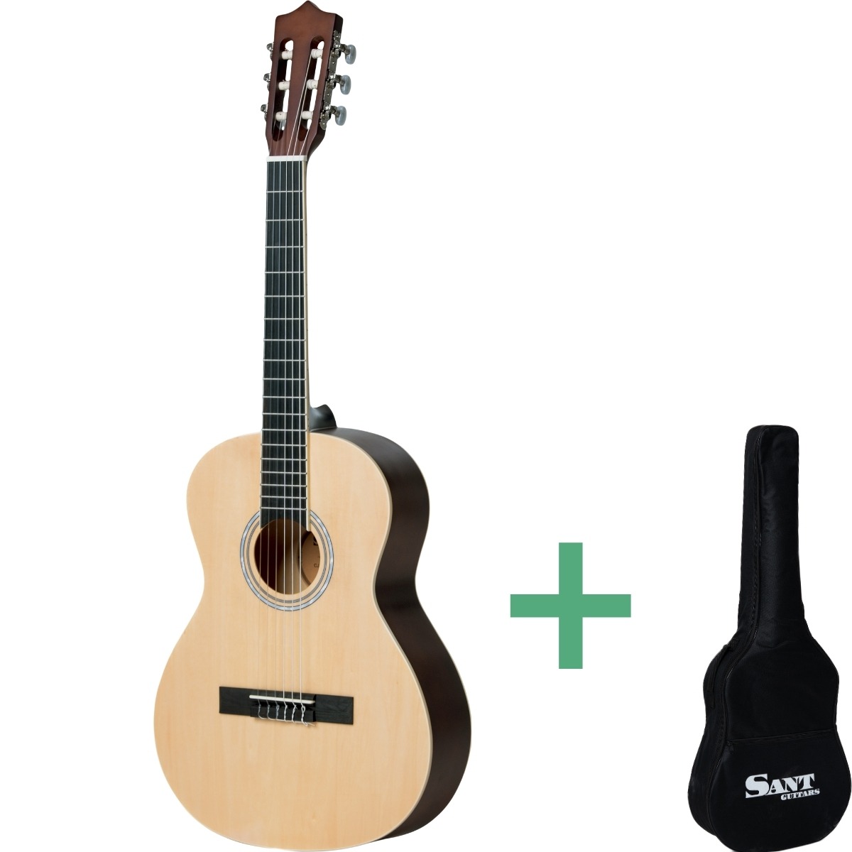 Cj 36l Sna Kinder Konzertgitarren Für Linkshänder Nature fra Sant Guitars