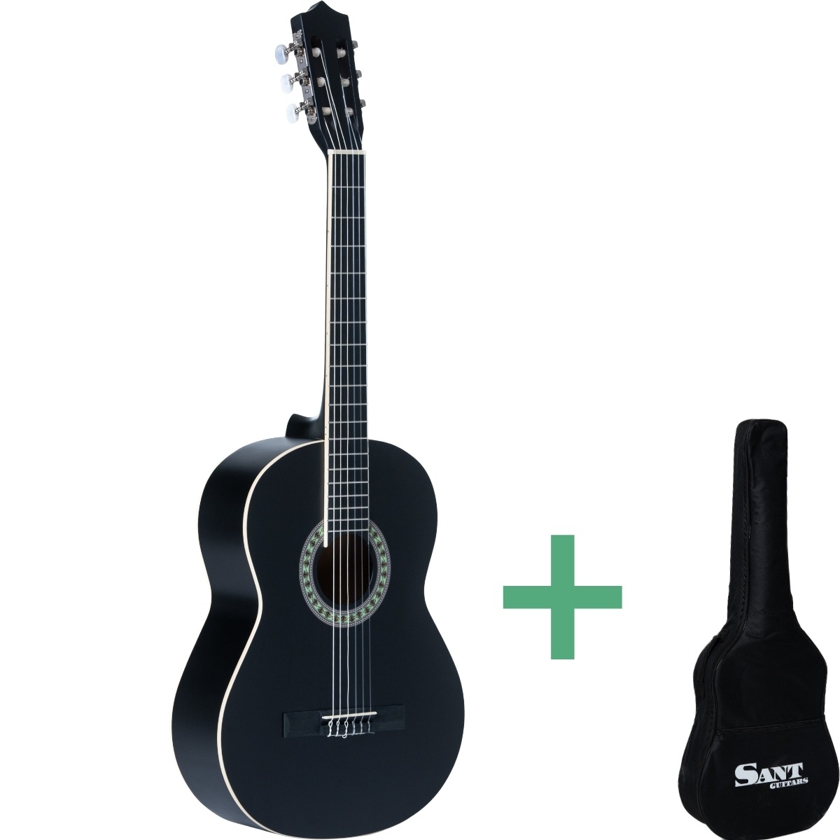 Cl 50 Sbk Konzertgitarren Black fra Sant Guitars