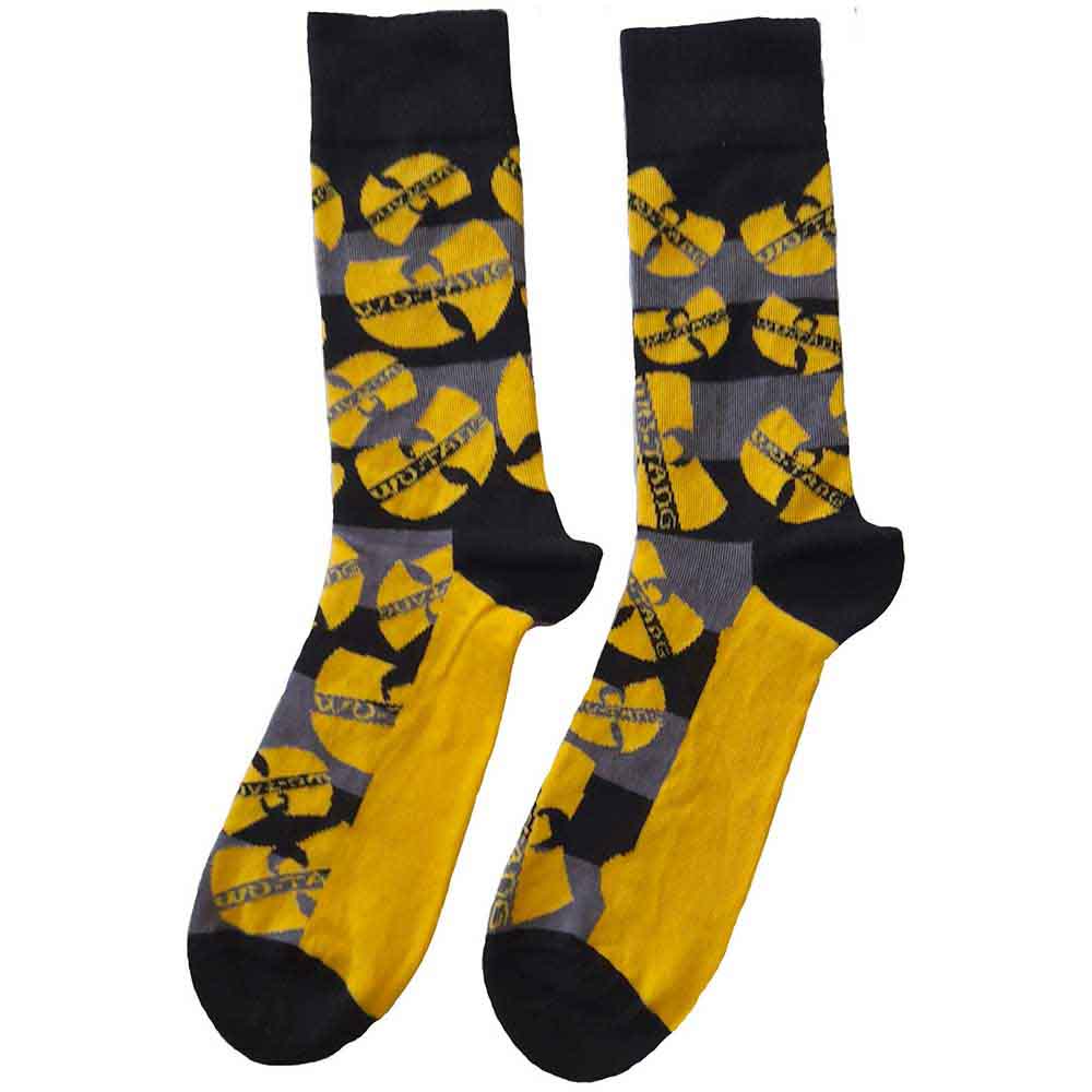 Wu Tang Clan Unisex Ankle Socks: Logos Yellow (size 40 45)