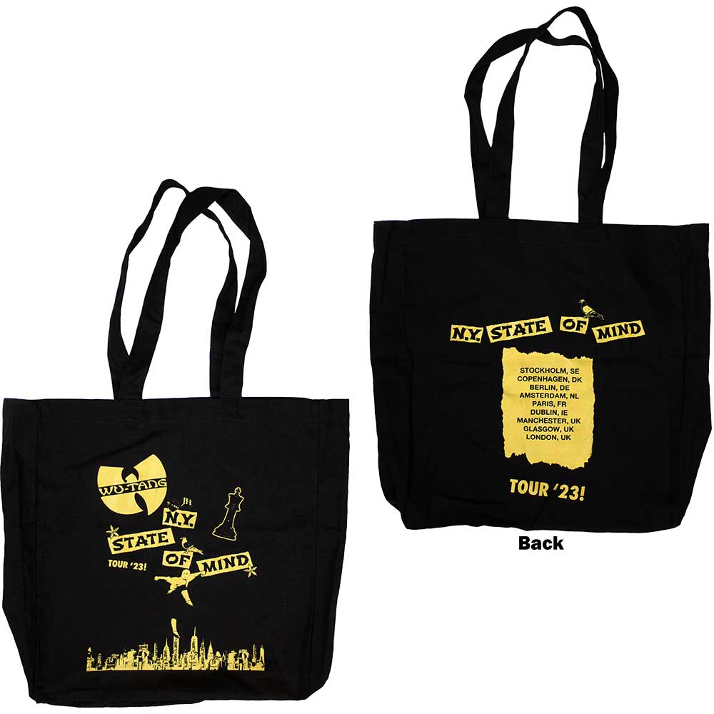 Wu Tang Clan Cotton Tote Bag: Tour '23 Ny State Of Mind (ex Tour) (limited Edition)