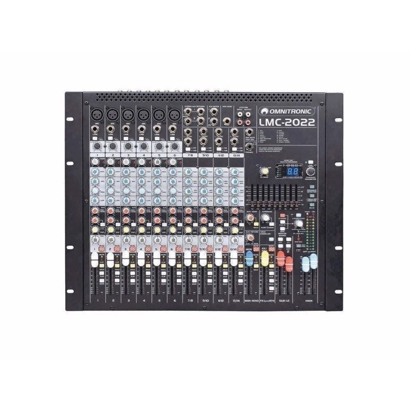 Lmc 2022fx 10 Kanals 19" Mixer Med Fx Dsp Enhed & Usb Interface fra Omnitronic