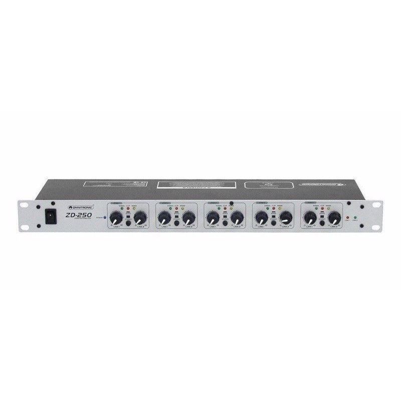 Zd 250 Zone Distributor 2 In   5 Out fra Omnitronic