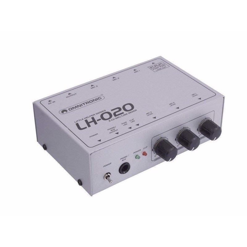 Lh 020 3 Channel Mic Mixer fra Omnitronic