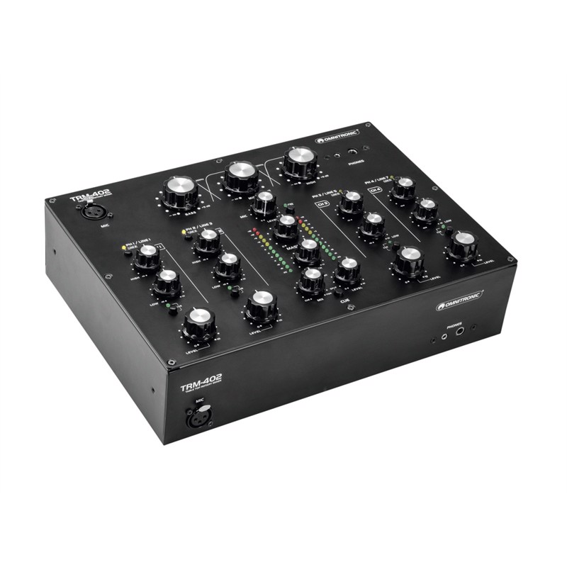 Trm 402. Klassisk Roterende Mixer Med 4 Inputkanaler Til Djs fra Omnitronic