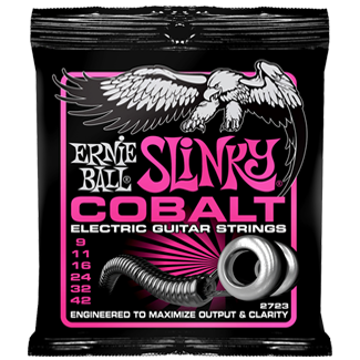 2723 Cobalt Super Slinky El Guitar Strenge 009 042 fra Ernie Ball