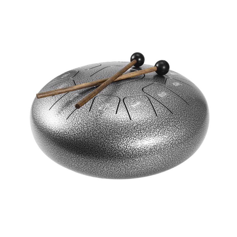 Td 12, Steel Tongue Drum, Silber fra Dimavery