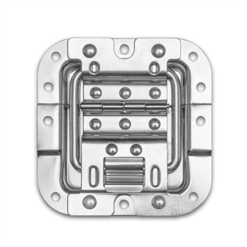 27096 H   Lid Stay Medium Half Cranked With Hinge And Click Stop Function fra Adam Hall Hardware