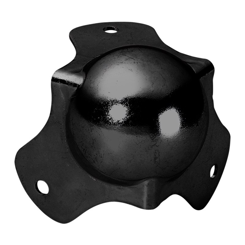 Middle Ball Corner Galvanised, Black     fra Adam Hall Hardware