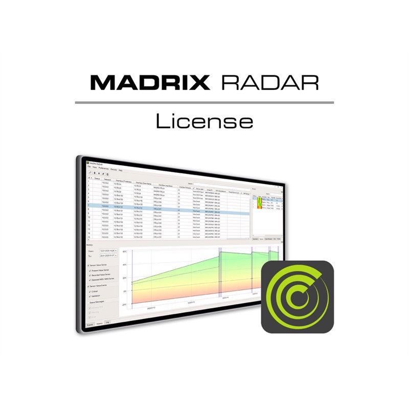 Software Radar Fusion License Medium fra Madrix