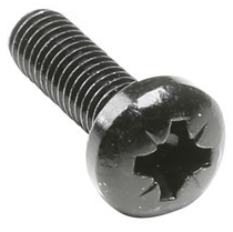 Ah 5410blk   Rackskrue M6x16mm   Sort fra Adam Hall