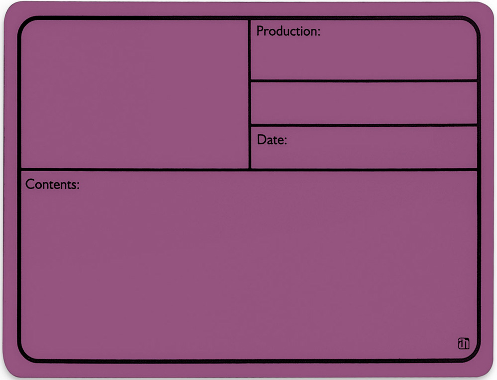 Ah 88001 M Tourlabel Med Magnet 177x127mm Lilla fra Adam Hall