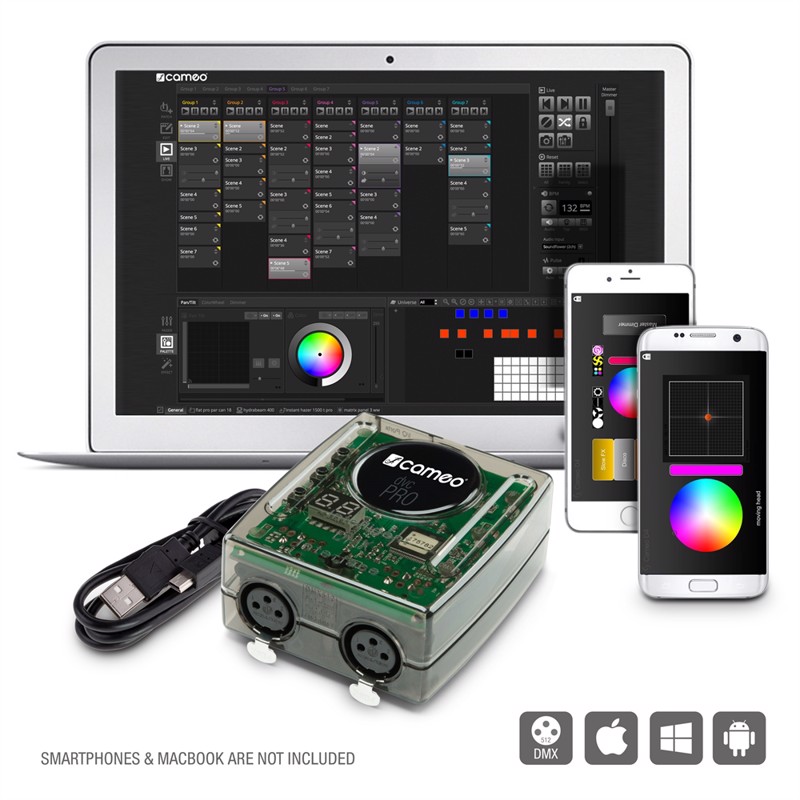 Dvc Pro   1024 Channel Usb Zu Dmx Interface With Wifi Access And Control Software fra Cameo