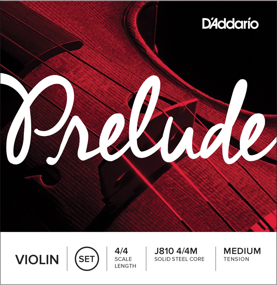 Dâ´addario Prelude J810   Medium Tension Violin Strenge 4 4 fra D'addario