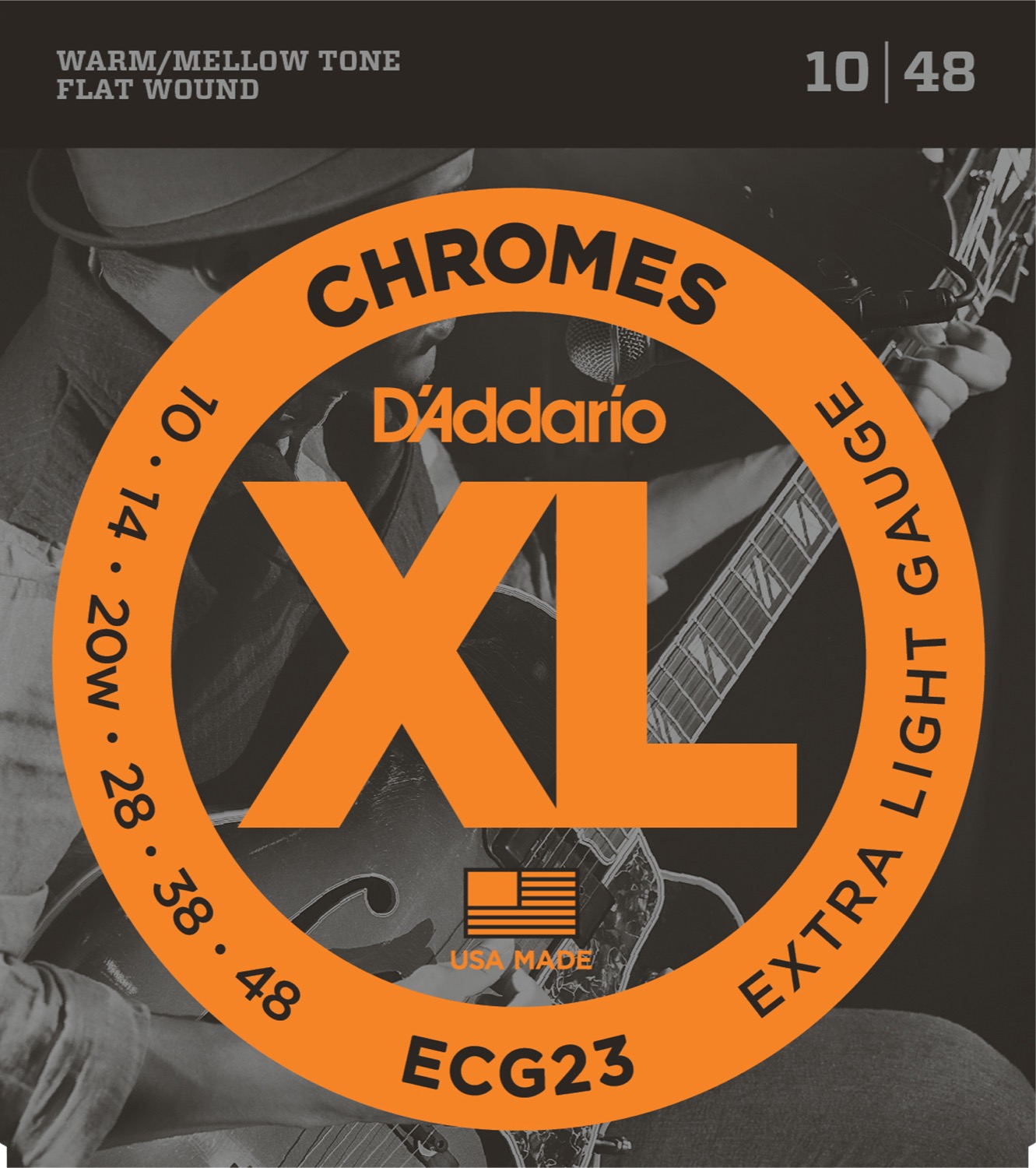 Ecg23 Flat Wound 0.10   0.48 fra D'addario