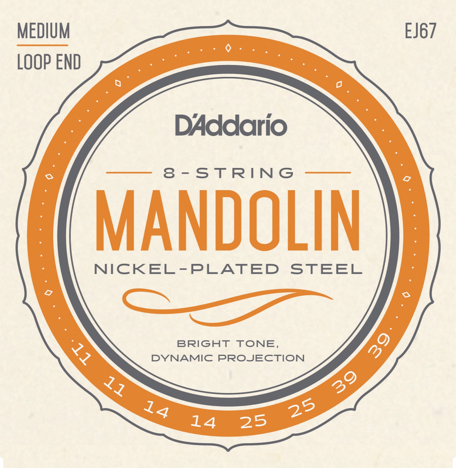 Ej67 Mandolin Strenge fra D'addario