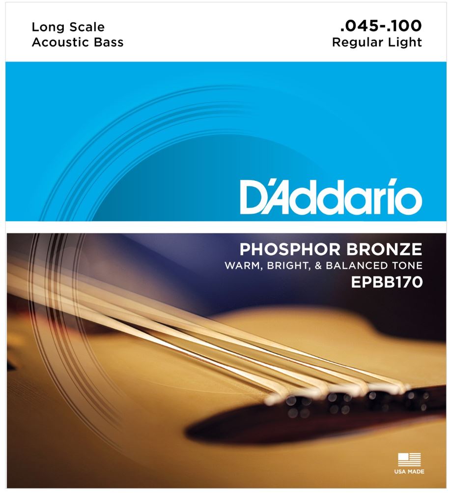Epbb170 Phoshor Bronze Akustiske Bas Strengesæt 0.45   100 fra D'addario