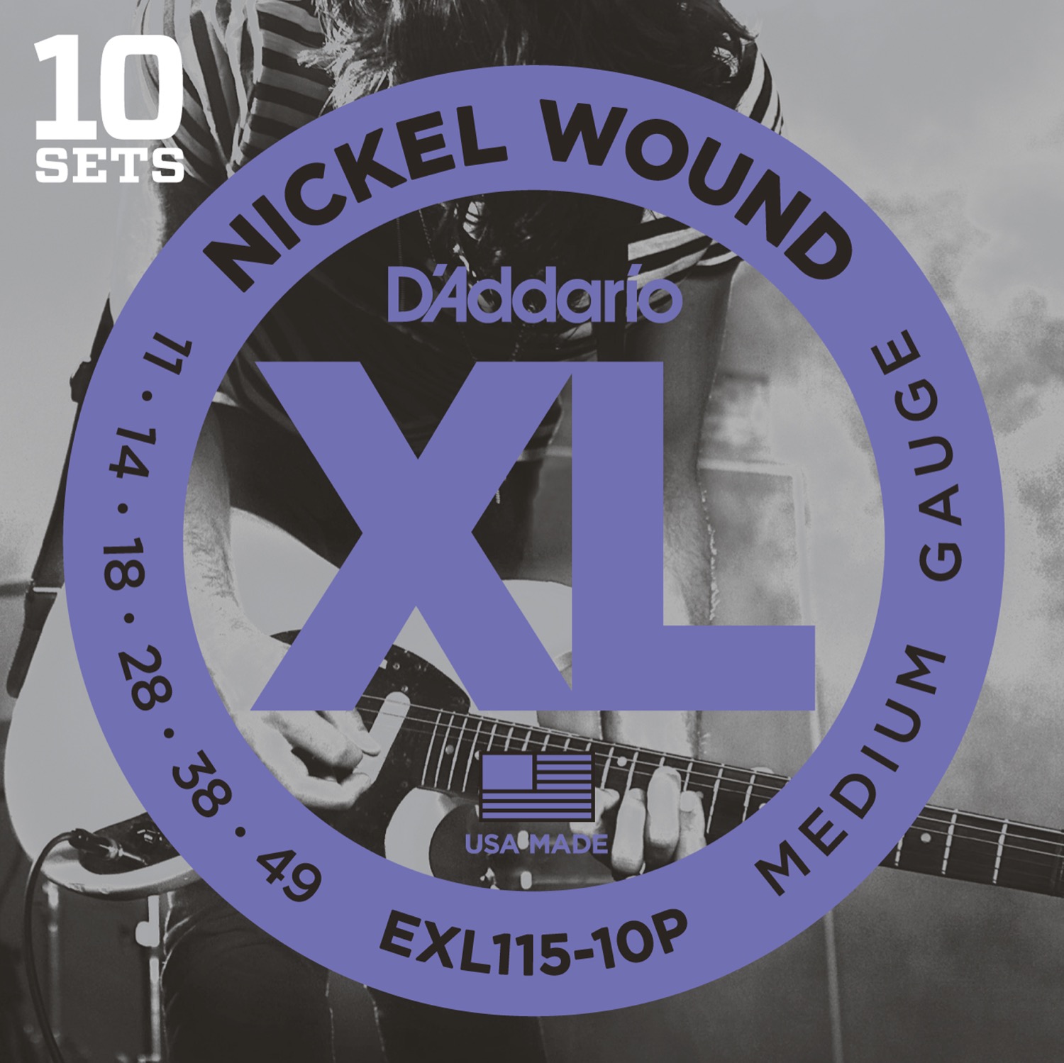 E115 10 Pack 0.11   0.49 fra D'addario