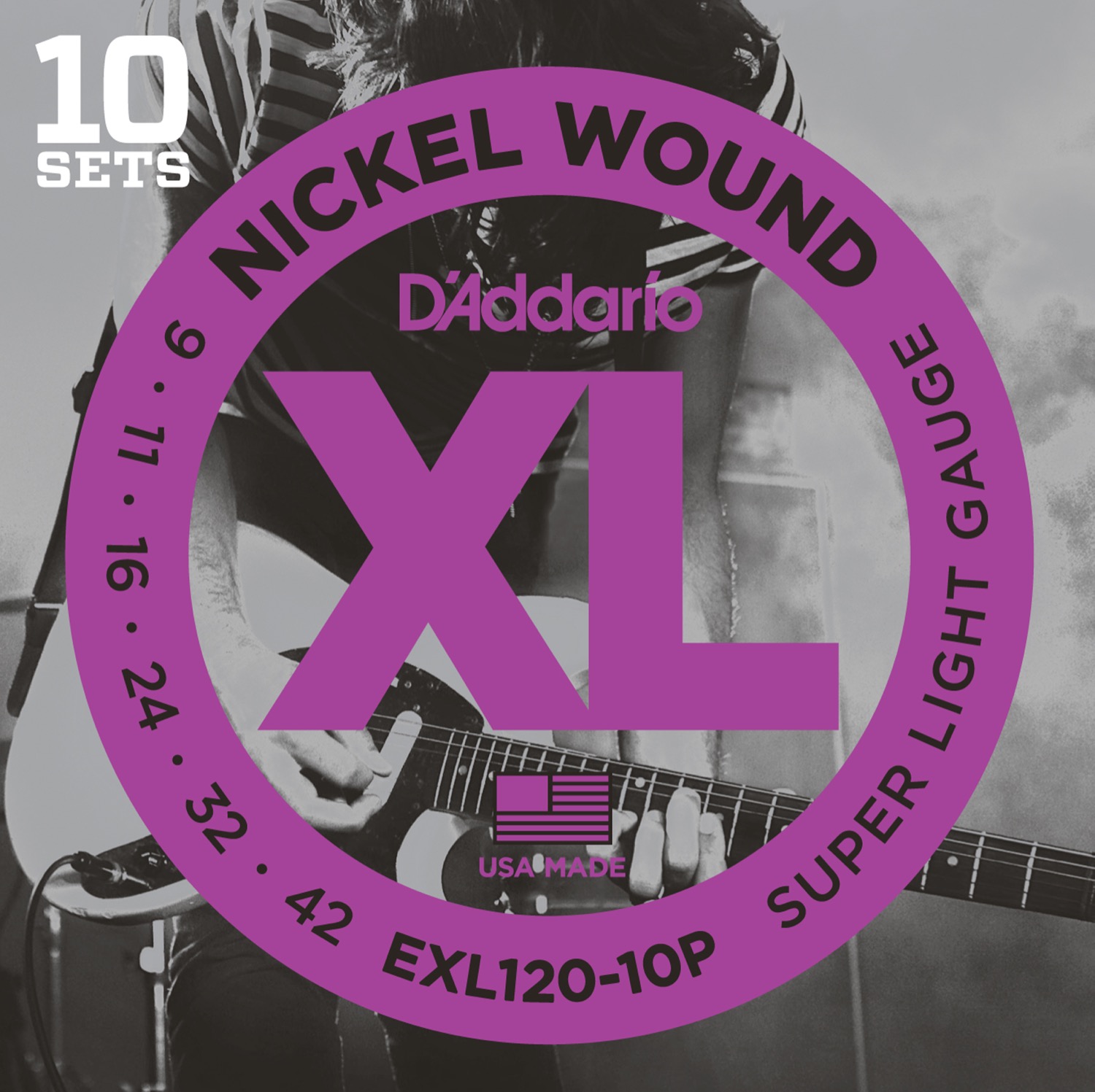 Daddario E120 10 Pack 0.09   0.42 fra D'addario