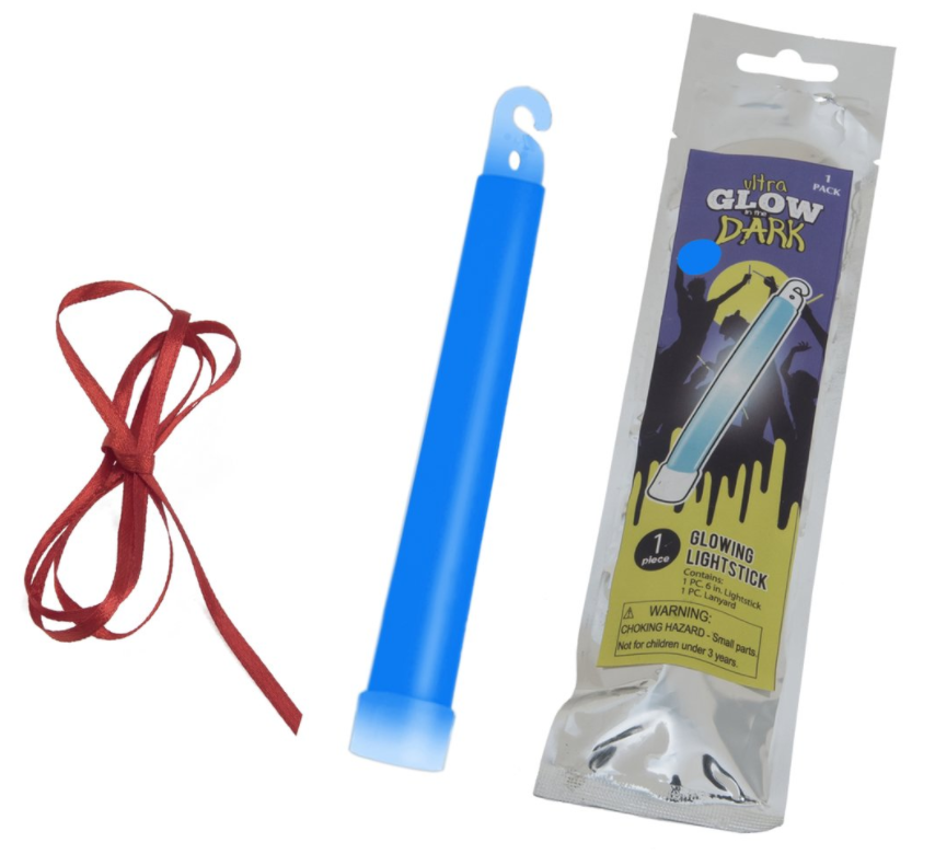 Glow Stick Knæklys 15cm Blå fra Music2you