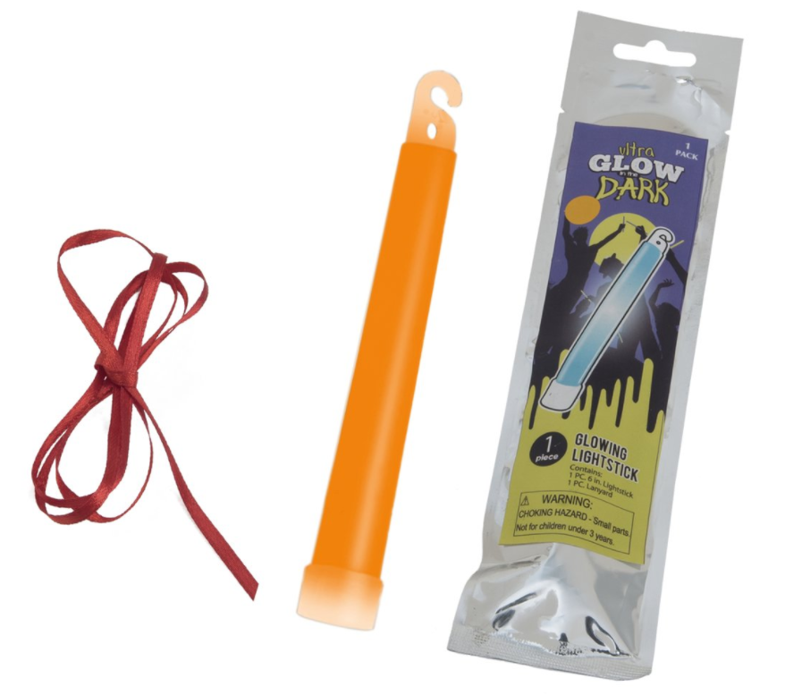 Glow Stick Knæklys 15cm Orange fra Music2you