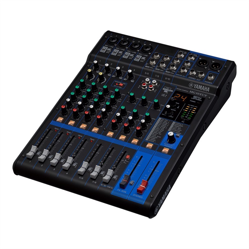 Mg10xuf   Pa Mixer 4 Mic   10 Line Inputs (4 Mono + 3 Stereo). Digital Effects. Usb fra Yamaha