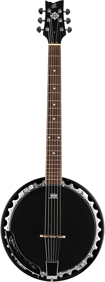 Obje350 6 Sbk 6 Strenget Banjo Med Pickup Og Gigbag fra Ortega