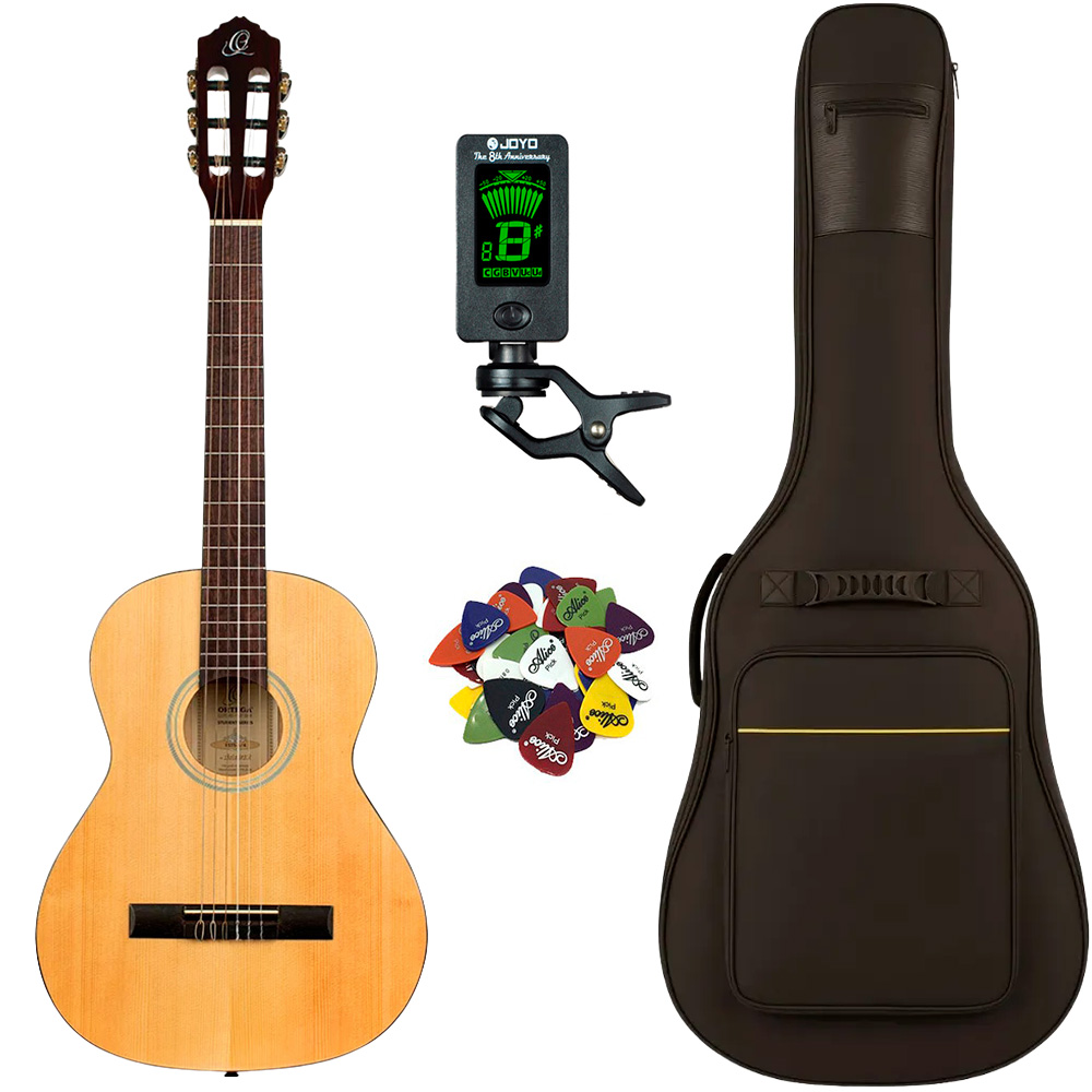 Rst5 Klassisk Spansk 3 4 Guitar Pakke   Natur fra Ortega