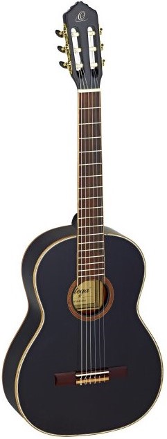 R221bk Klassisk Guitar 4 4   Sort fra Ortega