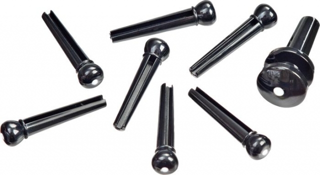 Pwps10 Baron Sæt   Sort Abs Plast M. Hvid Prik fra D'addario