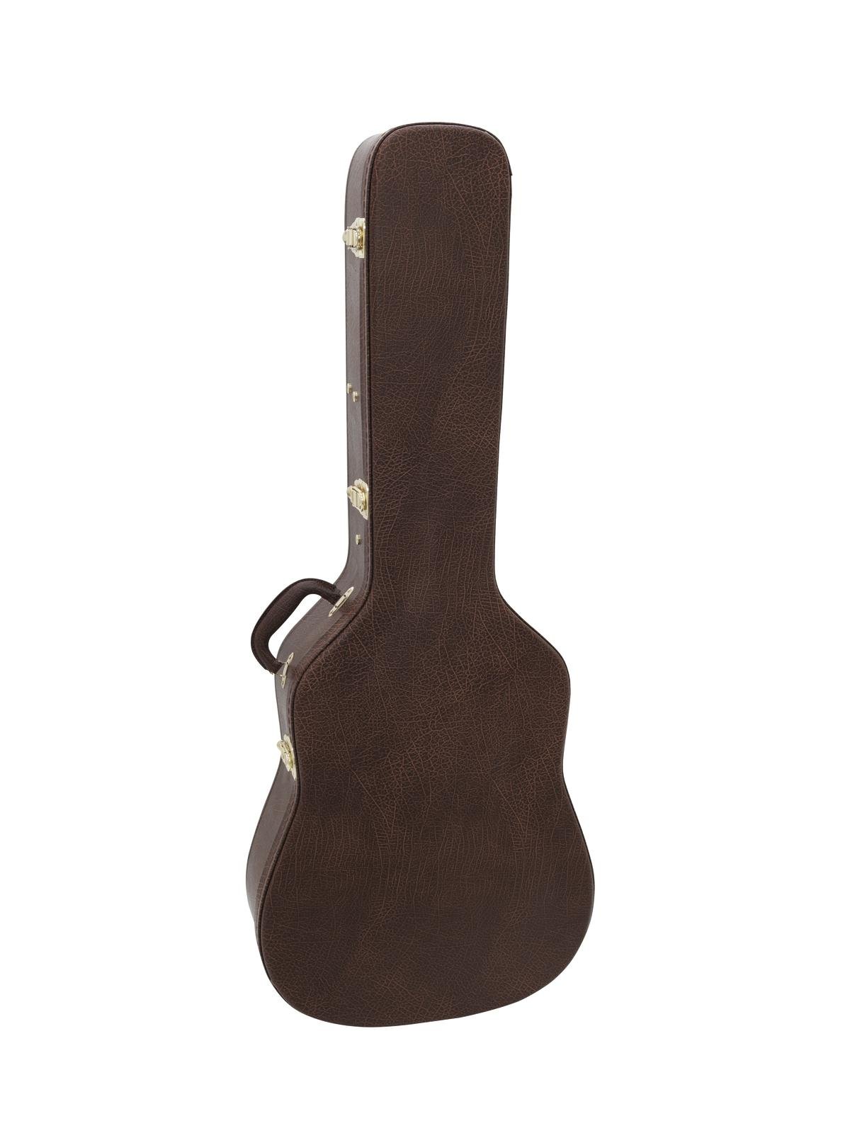 Vinyl Betrukket Hardcase   Kuffert Til Dreadnought Western Guitar   Brun fra Dimavery